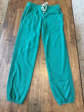 Twenty Green Jogger Pants with White Drawstring